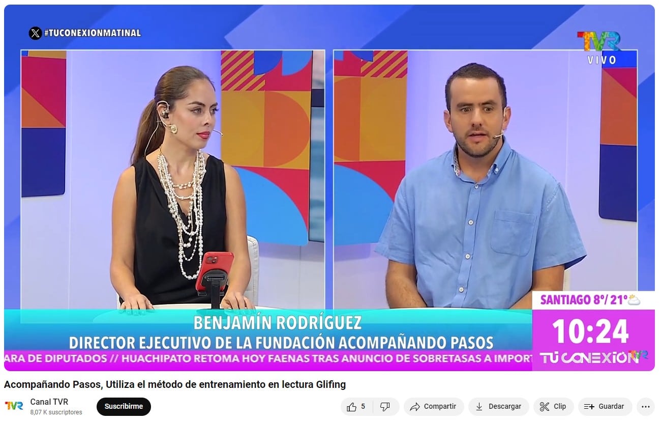 Lee más sobre el artículo Benjamín Rodríguez de Acompañando Pasos a Canal TVR