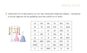 Ejercicio lectoescritura