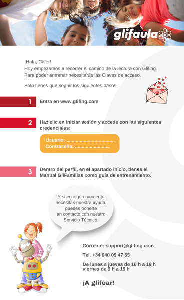 Carta para las familias